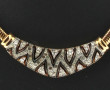SWAROVSKI - Parure en métal doré, strass
