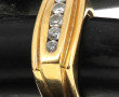 Bague jonc en or jaune 18 cts, poinçon t
