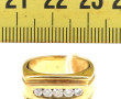 Bague jonc en or jaune 18 cts, poinçon t