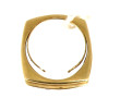 Bague jonc en or jaune 18 cts, poinçon t