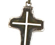 Pendentif croix stylisée en argent, poid