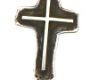 Pendentif croix stylisée en argent, poid