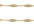 Sautoir en or jaune 18 cts, maille filig