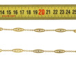 Sautoir en or jaune 18 cts, maille filig