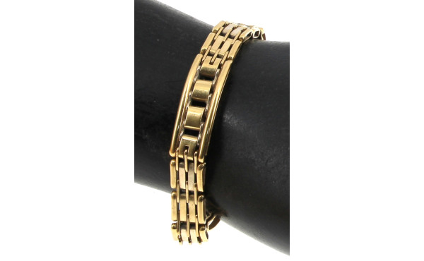 Bracelet en or jaune 18 cts, 750ème, poi