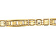 Bracelet en or jaune 18 cts, 750ème, poi