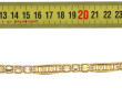 Bracelet en or jaune 18 cts, 750ème, poi