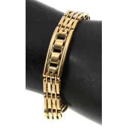 Bracelet en or jaune 18 cts, 750ème, poi