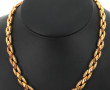 Collier en or jaune 18 cts, 750ème, mail