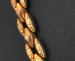 Collier en or jaune 18 cts, 750ème, mail