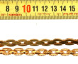 Collier en or jaune 18 cts, 750ème, mail
