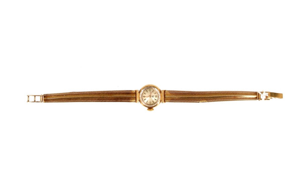 LIP - Petite montre de dame en or jaune 