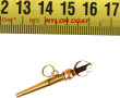Clé de montre ancienne en or jaune, poid