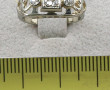 Bague ancienne style ART DECO en or gris