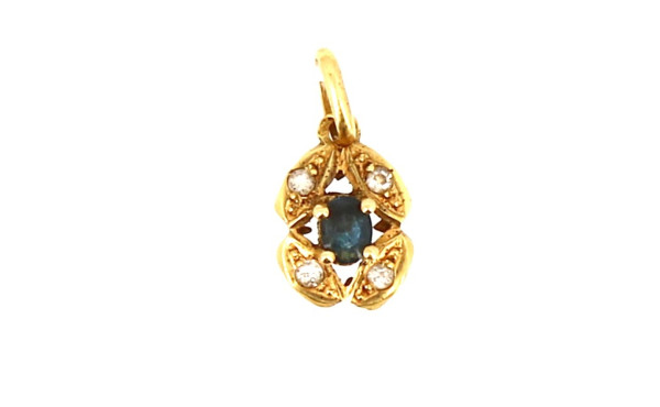 Petit pendentif en or jaune, poinçon cha
