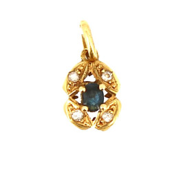 Petit pendentif en or jaune, poinçon cha