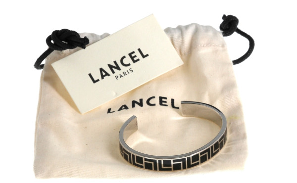 LANCEL - Bracelet jonc ouvert en acier e