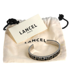 LANCEL - Bracelet jonc ouvert en acier e