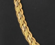 Collier à maille plate fantaisie en or j
