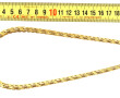 Collier à maille plate fantaisie en or j