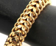 Bracelet à maille travaillé en or jaune 