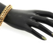 Bracelet à maille travaillé en or jaune 