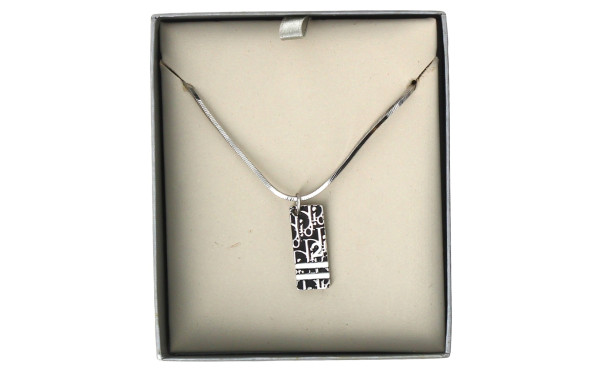 DIOR - Pendentif en métal sur chaîne mét