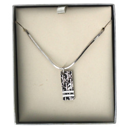 DIOR - Pendentif en métal sur chaîne mét