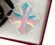 BACCARAT - Pendentif croix en cristal, s