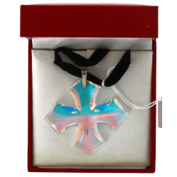 BACCARAT - Pendentif croix en cristal, s