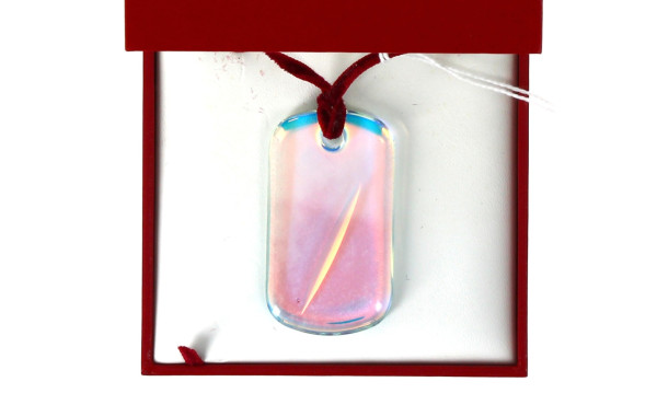 BACCARAT - Pendentif rectangulaire en cr