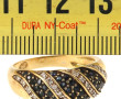 Bague jonc travaillé en or jaune 18 cts 