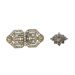 ART DECO - Lot de 2 bijoux anciens en st