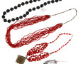 CHINE - Collier en perles de bois sculpt