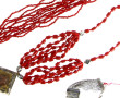 CHINE - Collier en perles de bois sculpt