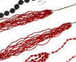 CHINE - Collier en perles de bois sculpt