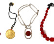Lot de bijoux modernistes : 3 colliers d