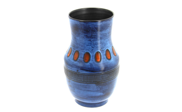 MARCY - Vase balustre en faïence émaillé