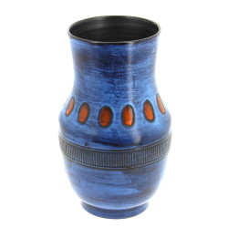 MARCY - Vase balustre en faïence émaillé