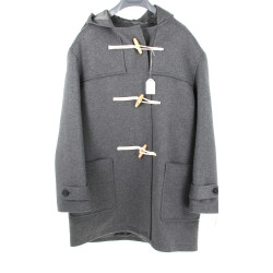 PAUL & JOE - Duffle coat gris en laine, 