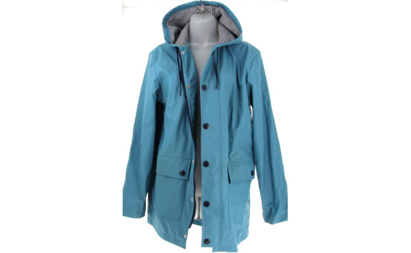 PETIT BATEAU - Coupe vent ciré bleu, tai