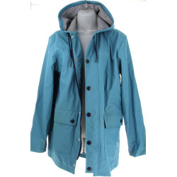 PETIT BATEAU - Coupe vent ciré bleu, tai