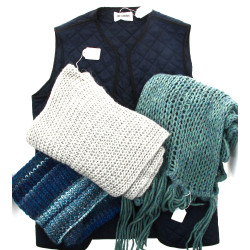 ZADIG & VOLTAIRE - Grosse écharpe bleu/g