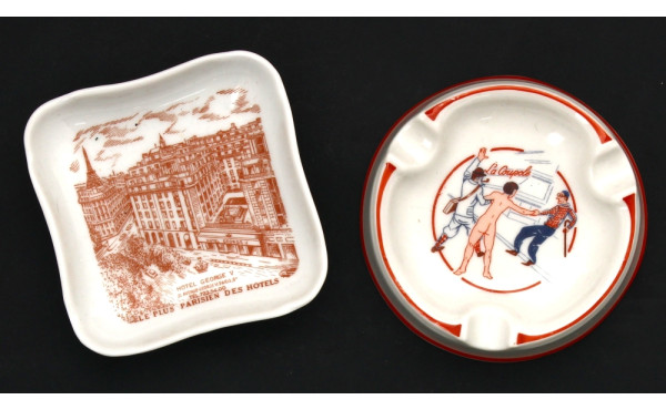 HAVILAND - Cendrier vintage du restauran
