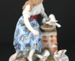 SAXE - Sujet ancien en porcelaine polych