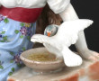 SAXE - Sujet ancien en porcelaine polych