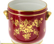 Cache-pot en porcelaine de Paris à décor