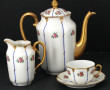 LIMOGES - Service à café décor de roses 