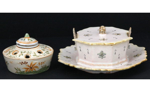 HB (fin XIXème) - Beurrier couvert en fa