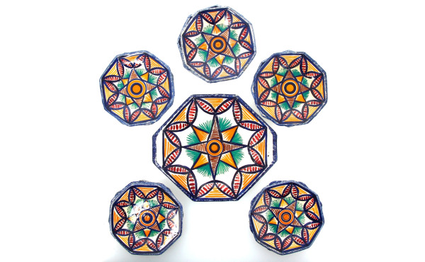 HENRIOT QUIMPER - Service à gâteaux en f